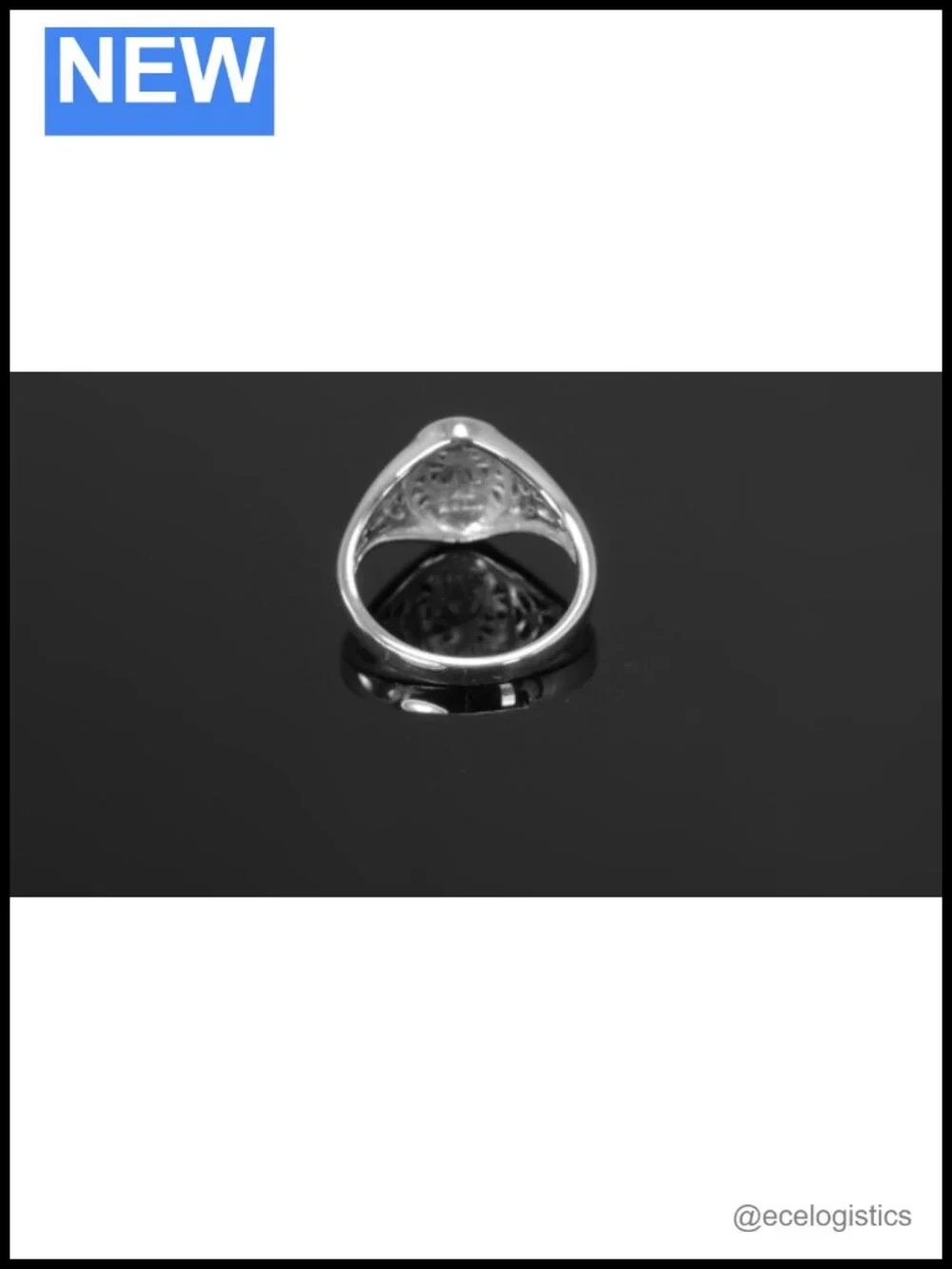 Sterling Silver Tree of Life Signet Ring Celtic Sun Moon Oxidized